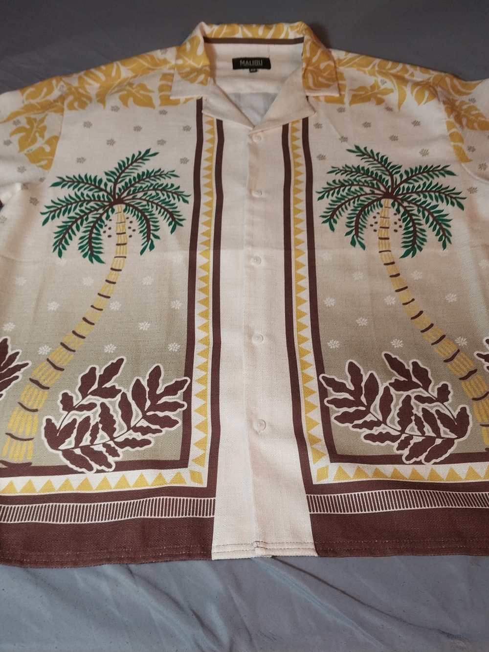 Malibu by Drill Clothing Co. Tropical Palm Tree Vacation Shirt #470